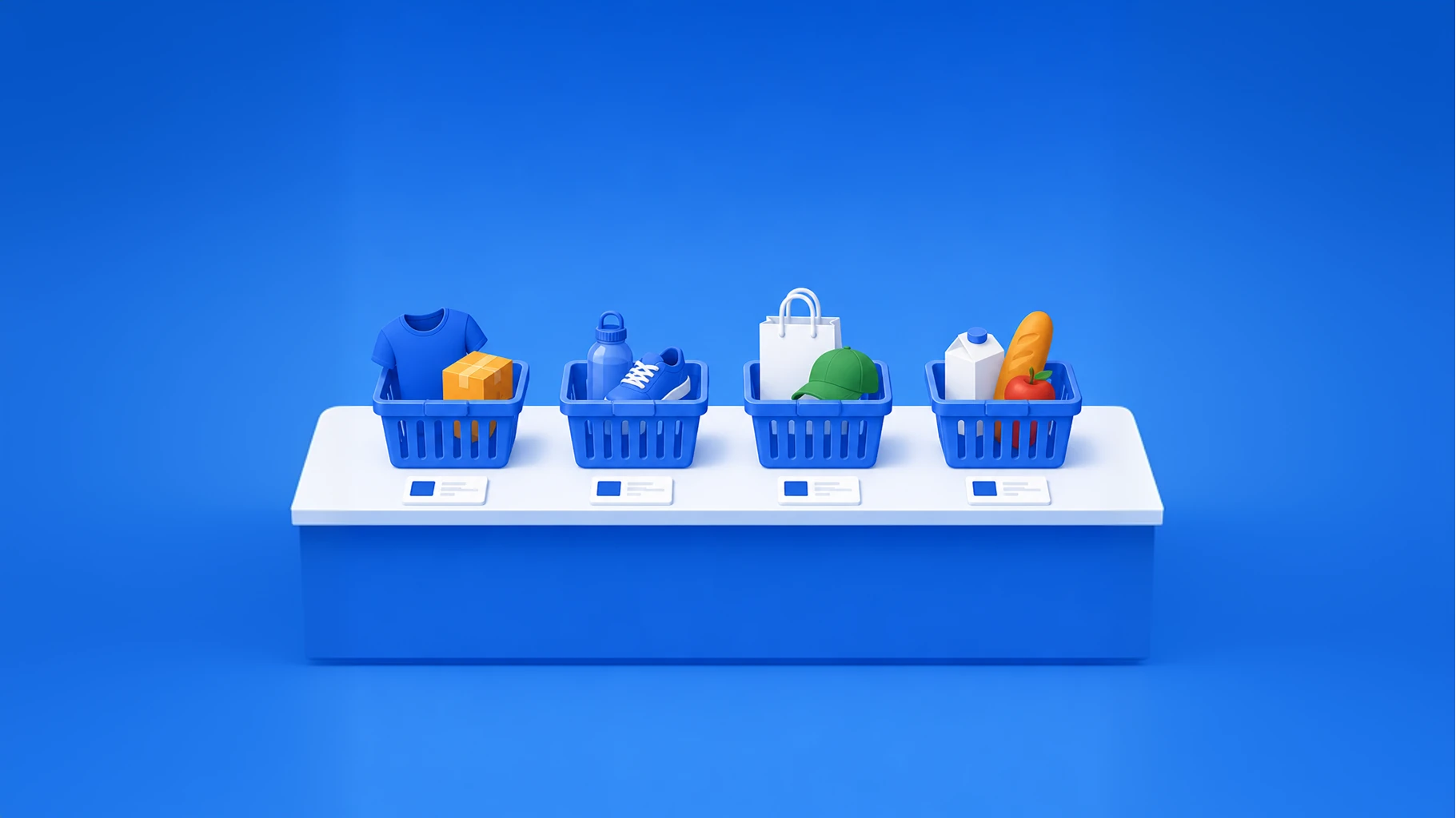 Many baskets, one counter